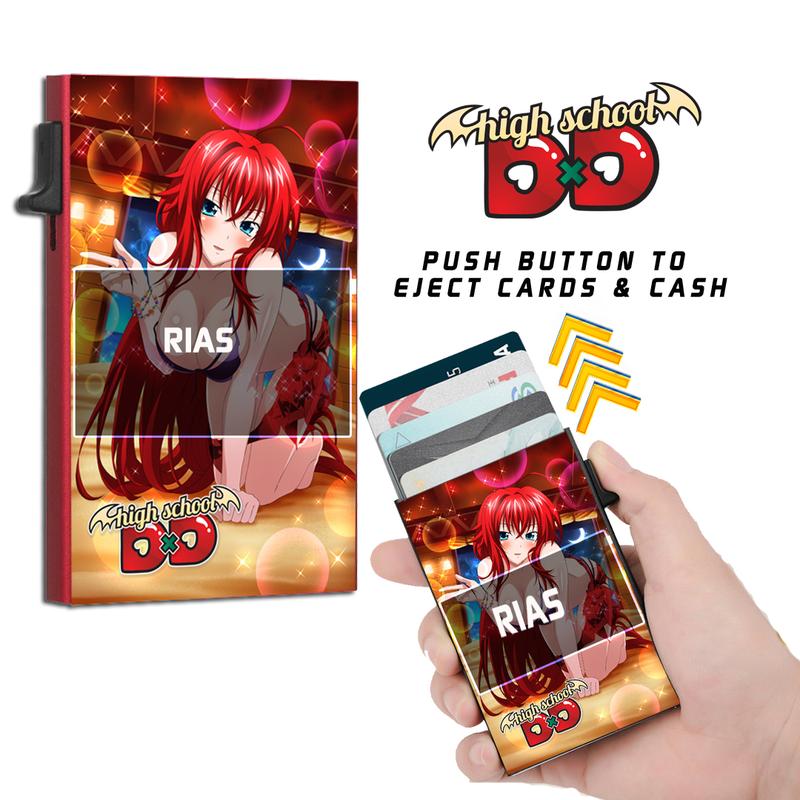 High School DxD Slim Wallet Card Holder with Cash Strap Officially Licensed Brand New [Choose Rias and or Akeno]