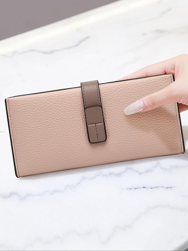 Women's Fashion Bifold Long Wallet,  Casual Card Slots Holder, Pu Leather Zipper Wallet for Daily Used, Casual Trendy Versatile High-quality Daily Commuting Bag