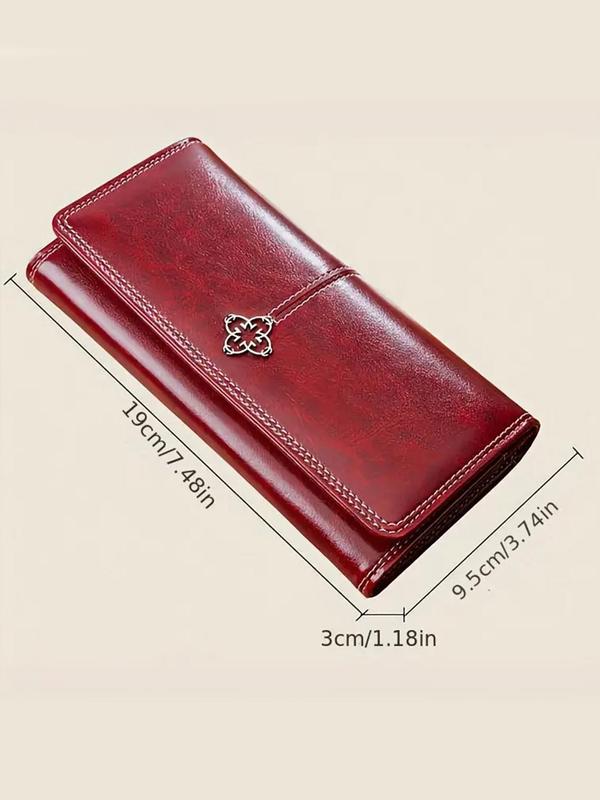 Women's Fashionable Long Wallet, Vintage Style Card Holder, Casual Trendy Versatile High-quality Wallet for Daily Use