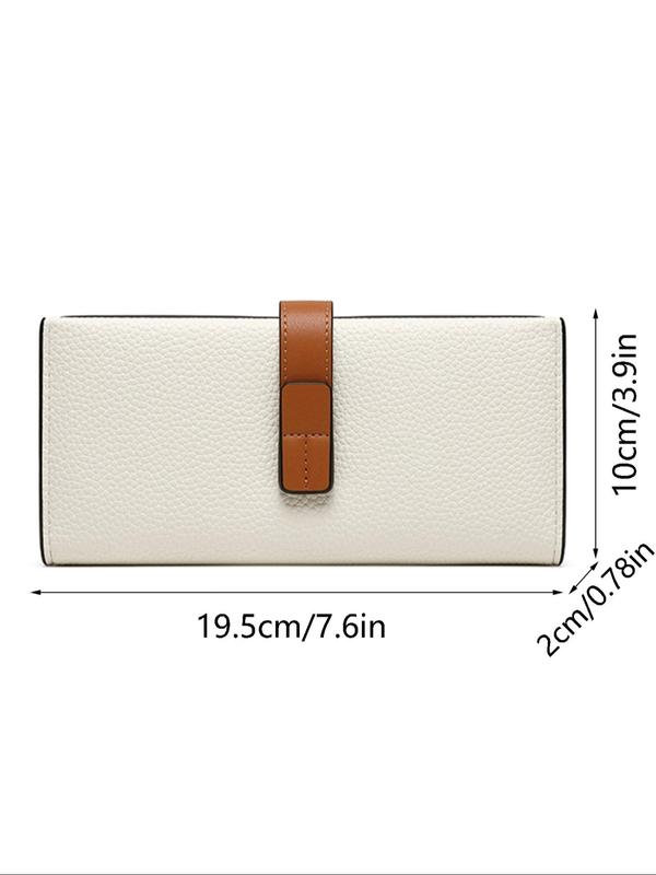 Women's Fashion Bifold Long Wallet,  Casual Card Slots Holder, Pu Leather Zipper Wallet for Daily Used, Casual Trendy Versatile High-quality Daily Commuting Bag