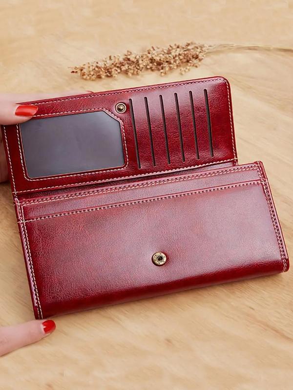 Women's Fashionable Long Wallet, Vintage Style Card Holder, Casual Trendy Versatile High-quality Wallet for Daily Use