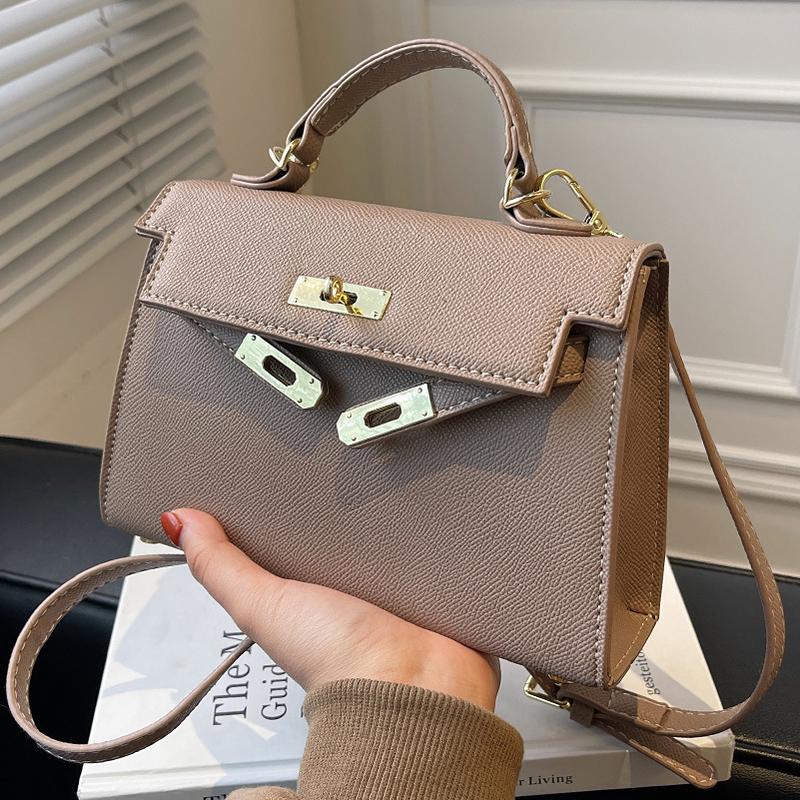 Cross-Border Bags Small Bag New Trendy Winter Textured Women's Bag Simple Shoulder Bag Fashionable All-Match Crossbody Kelly Bag