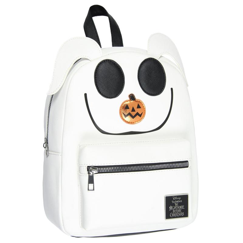 Disney Nightmare Before Christmas Zero The Dog PU Leather Cute Mini Backpack Purse Tote Bag Small Mini Travel Backpack