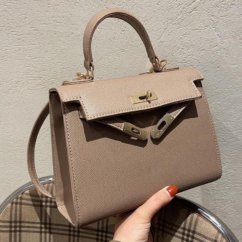 Cross-Border Bags Small Bag New Trendy Winter Textured Women's Bag Simple Shoulder Bag Fashionable All-Match Crossbody Kelly Bag