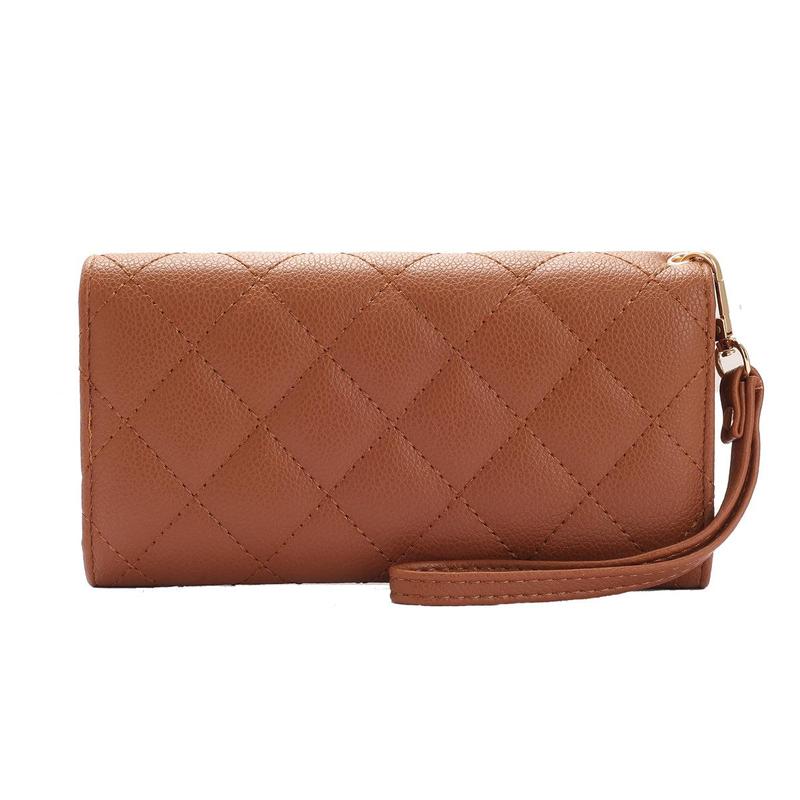 SG SUGU Lyla Small Wallet With Quilted Detailing and Wristlet