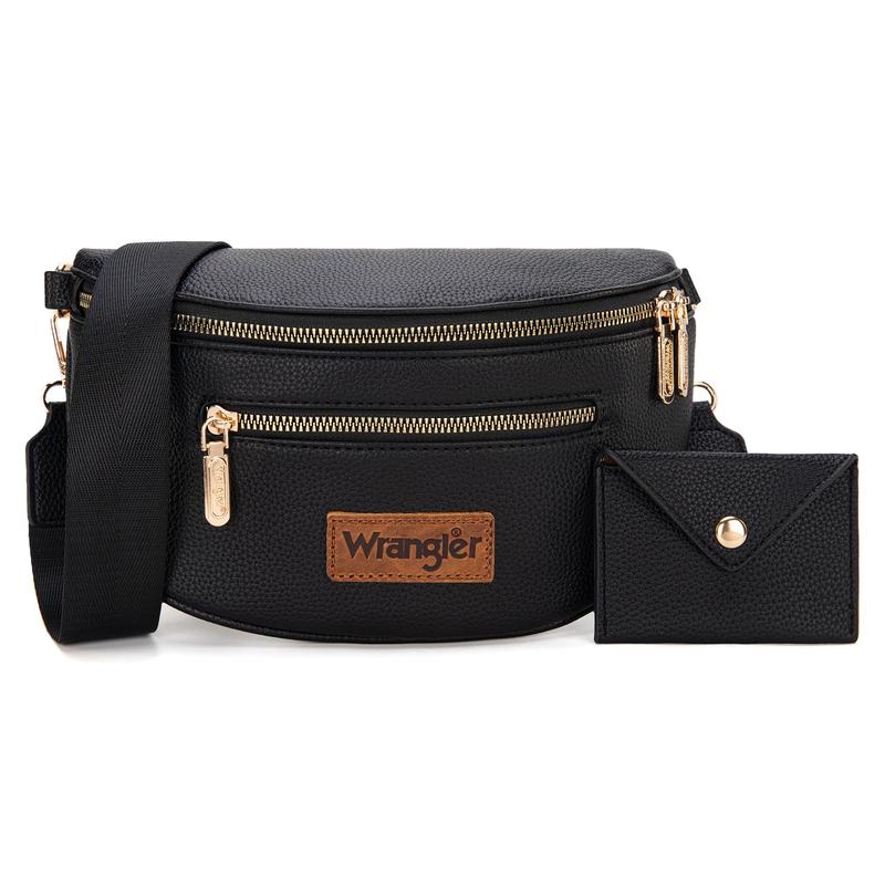 Wrangler Crossbody Bag for Women Cute Fanny Pack Small Belt Chest Waist Bag