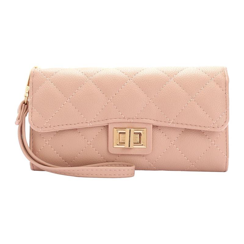 SG SUGU Lyla Small Wallet With Quilted Detailing and Wristlet