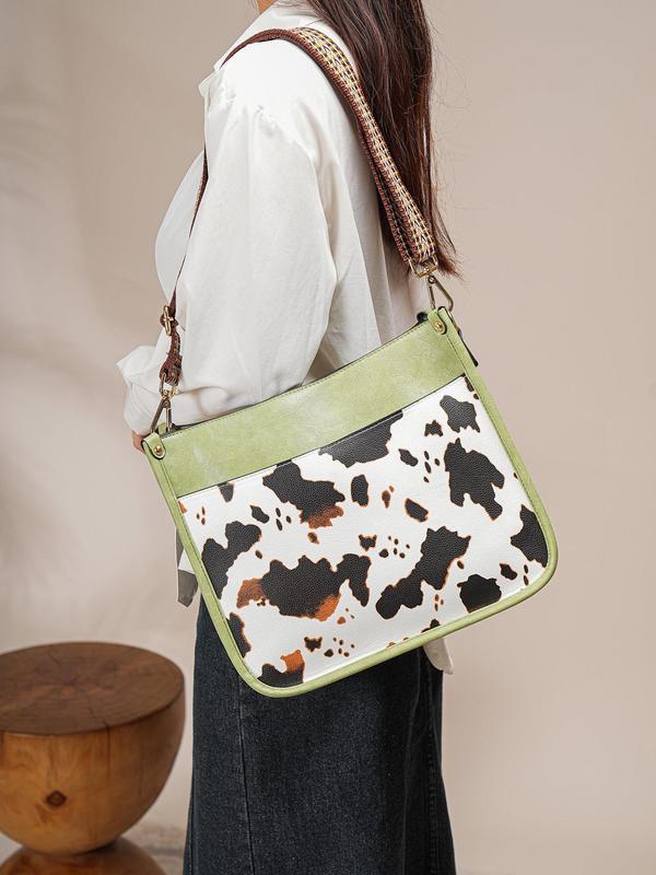 Fall Summer 2024 New Style Solid Color Crossbody Bag, Fashionable Pu Leather Shoulder Bag for Work & Travel, Casual Trendy Versatile High-quality Daily Commuting Bag, Fall Outfits, Earthtone Fall Freshness