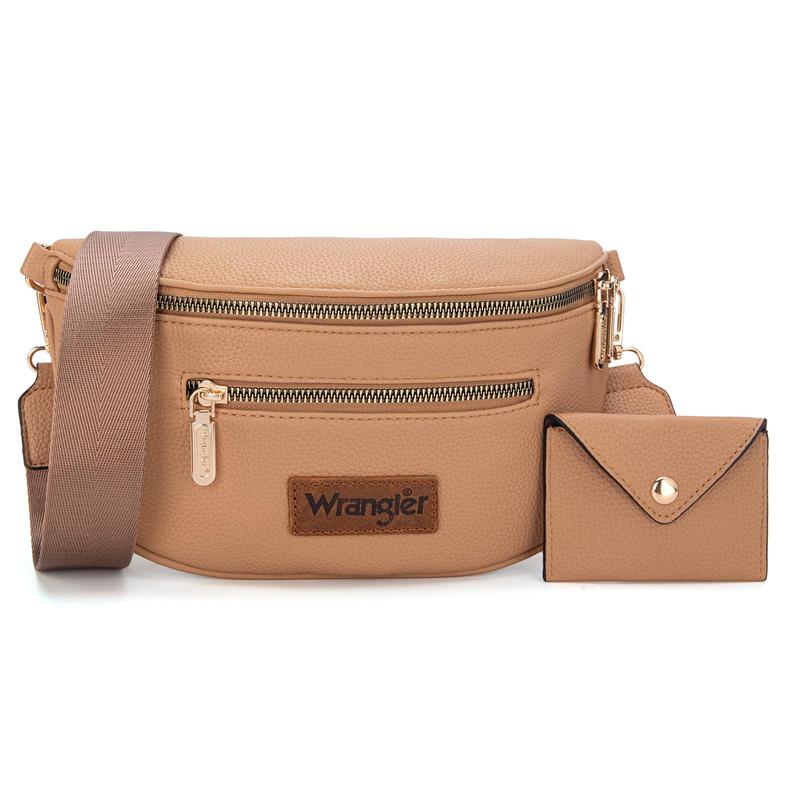 Wrangler Crossbody Bag for Women Cute Fanny Pack Small Belt Chest Waist Bag