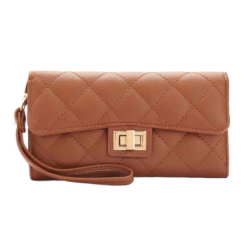 SG SUGU Lyla Small Wallet With Quilted Detailing and Wristlet