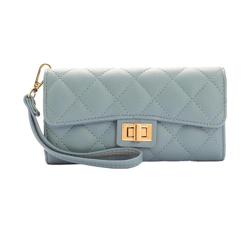 SG SUGU Lyla Small Wallet With Quilted Detailing and Wristlet