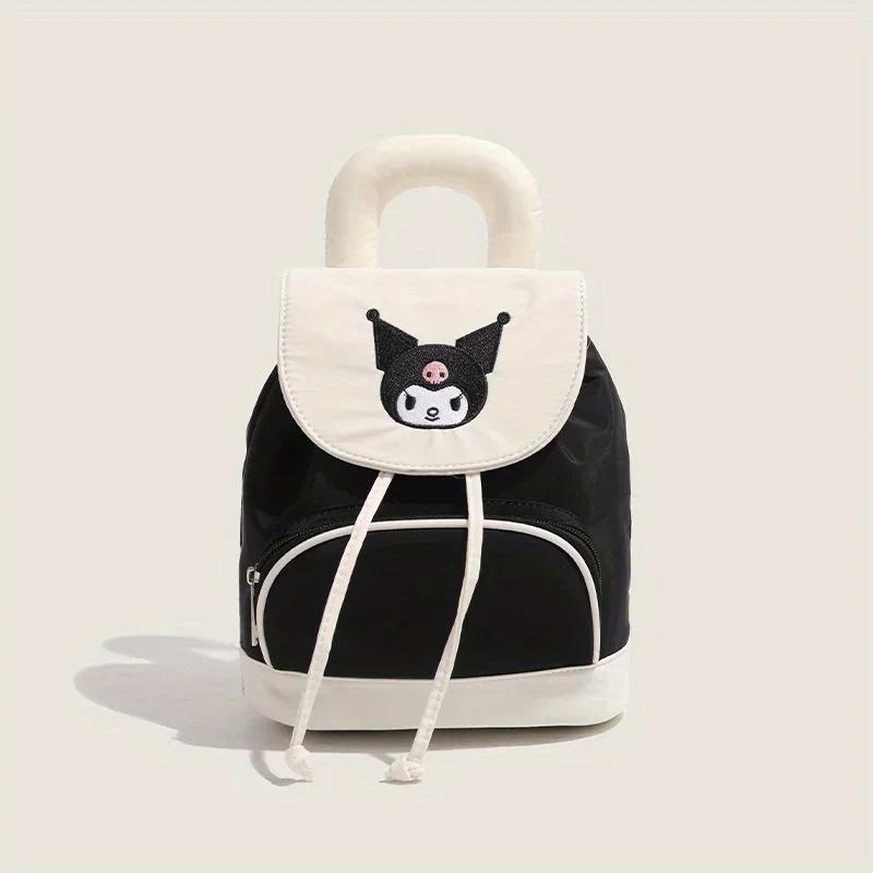 Sanrio Kuruomi Backpack Kawaii Cute Cartoon Anime Design Minimalist Backpack Fashionable Girl Heart Sweet Style Leisure Backpack