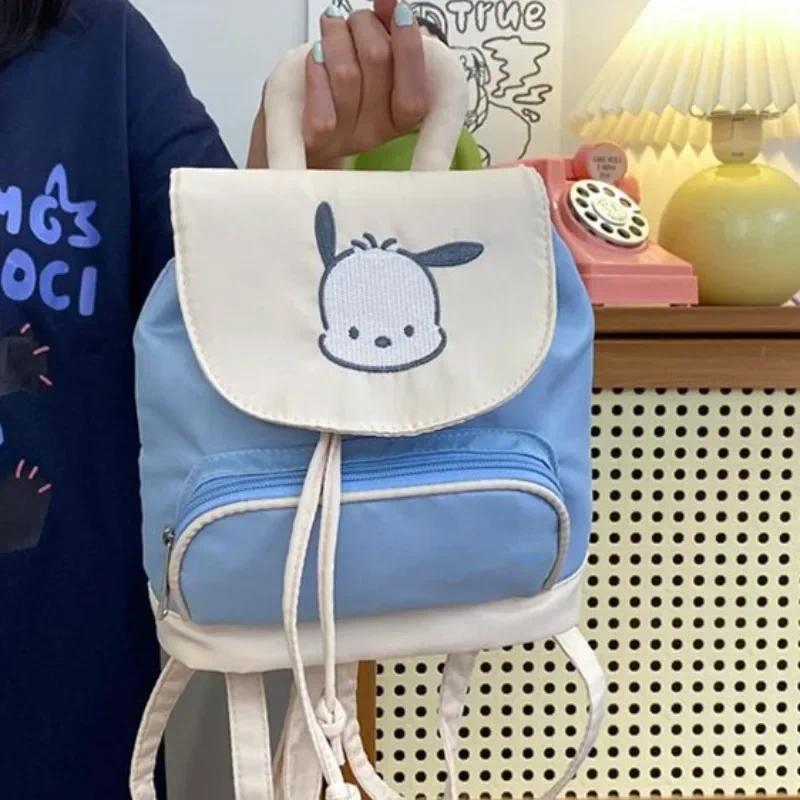 Sanrio Kuruomi Backpack Kawaii Cute Cartoon Anime Design Minimalist Backpack Fashionable Girl Heart Sweet Style Leisure Backpack