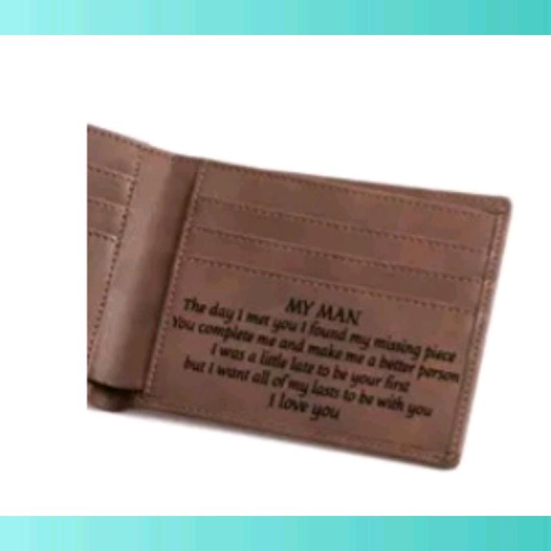 To My Husband, Husband Gift, Anniversary Gift, Mens Wallet, Fathers Day, Novelty Gift