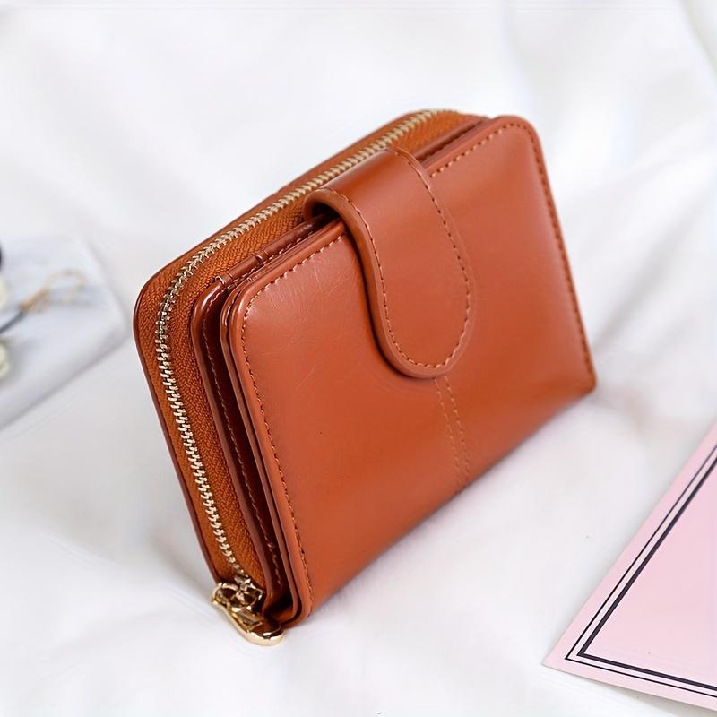 Vintage PU Leather Women's Wallet, Durable Mini Women's Small Short Wallet, Minimalist Wallet for Women & Girl