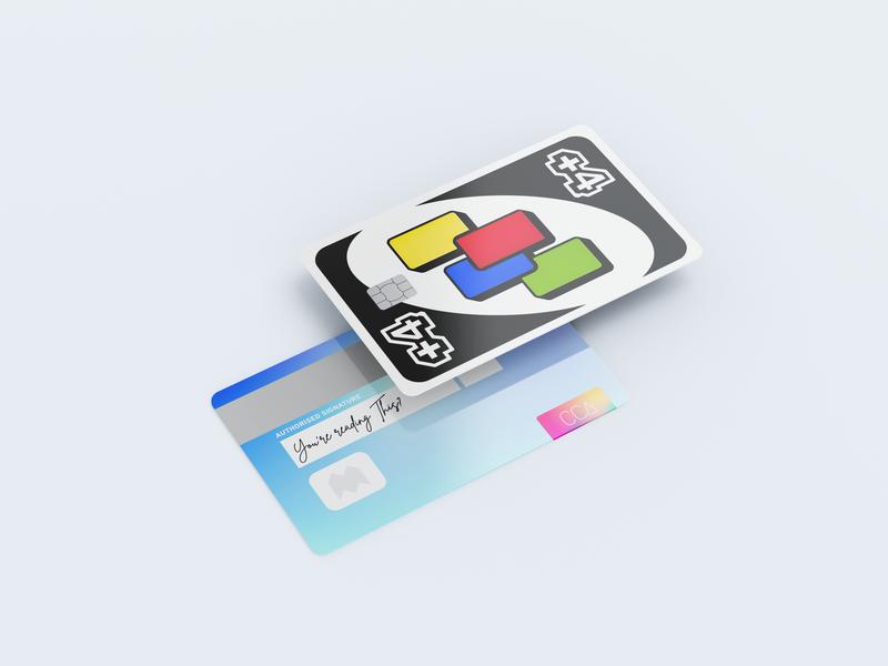 Draw Four Card - Credit Card Cover Credit Card Skin