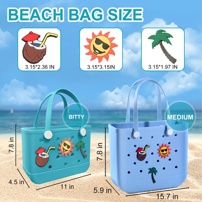 MUASEGOW Rubber tote beach Bag mini Beach Bag Beach Tote Bag-Rubber Beach Bags Waterproof Bag for Women,Tote Handbag for Beach