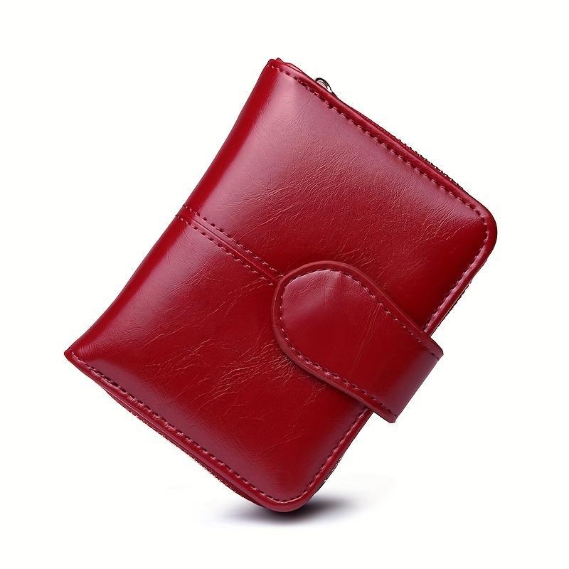 Vintage PU Leather Women's Wallet, Durable Mini Women's Small Short Wallet, Minimalist Wallet for Women & Girl