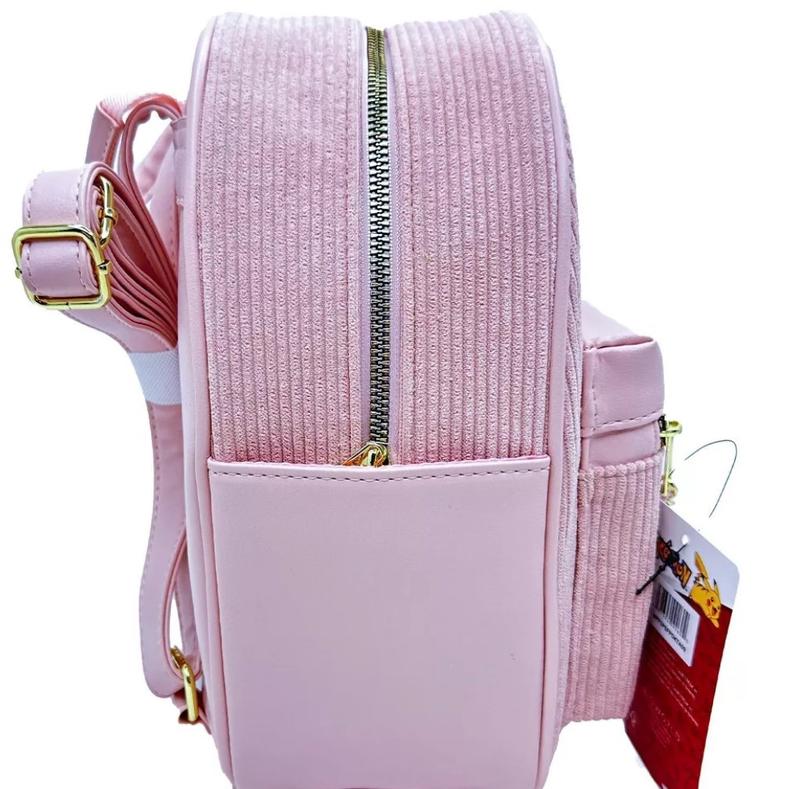 Pokemon Mini Backpack - Pink Corduroy Eevee