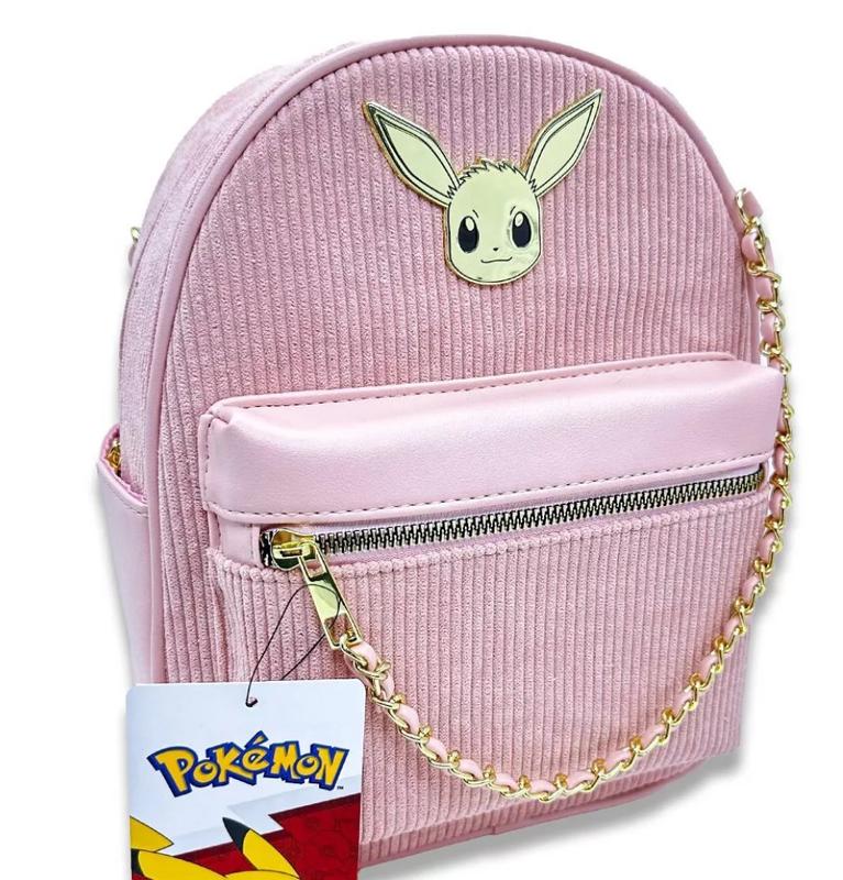 Pokemon Mini Backpack - Pink Corduroy Eevee