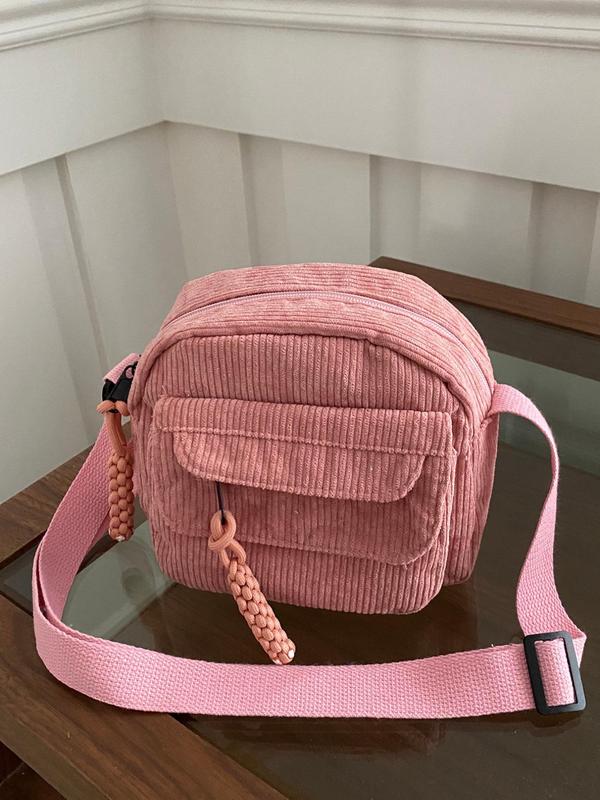 Women's Casual Plain Zipper Crossbody Bag, Y2k Fashionable Phone Wallet Bag, 2024 Fall Summer Trendy Versatile High-quality Daily Commuting Bag, Girl Fashionable Bag, Fall Outfits, Fall Freshness