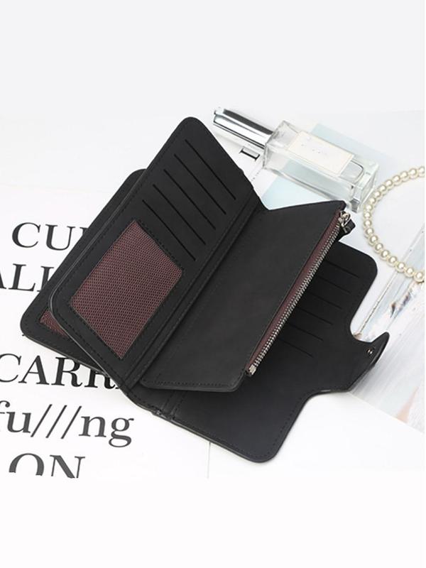 2024 Fall Summer Spring Women's Long Wallet, Casual Vintage Wallet with Card Slots, Back To School Card Holder for Daily & Work Use, Luxury Purses for Women