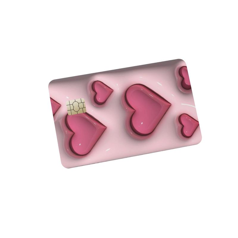 3D hearts card cover