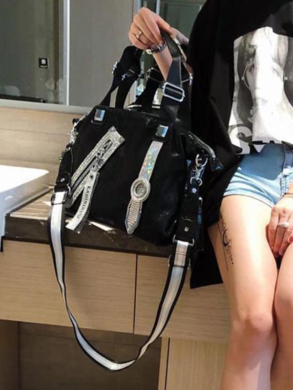 Women's Elegant Rhinestone Decorated Tote Bag, Fashionable Shoulder Bag for Work & Daily Used, Casual Trendy Versatile High-quality Daily Commuting Bag