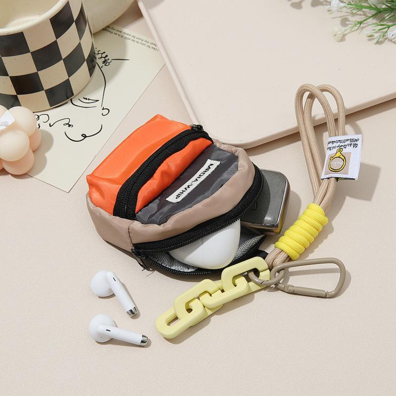 Portable Mini Coin Purse, 1 Count Cute Key Headphones Storage Bag, Suitable for Storing Change, Keys, Headphones, Home Organizer for Home & Travel