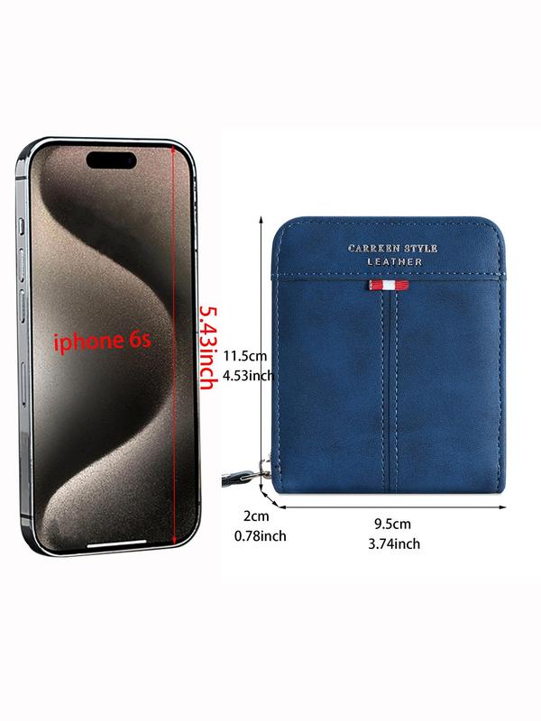 Men's Vintage Retro Matte PU Leather Short Wallet, Casual Multi-card Slot Wallet, Functional Coin and Change Pouch, Perfect Gift for Men