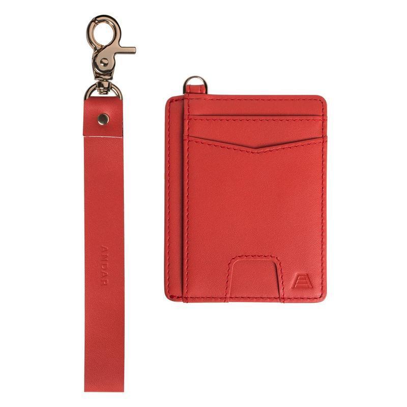 The Denner - Leather Wristlet Wallet with Pull Tab