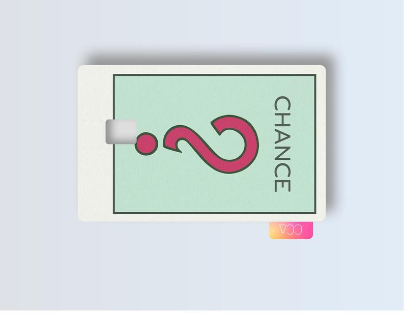 Credit Debit Card Cover Skin - Chance Card