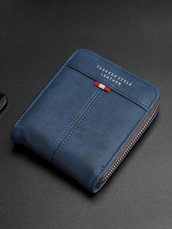 Men's Vintage Retro Matte PU Leather Short Wallet, Casual Multi-card Slot Wallet, Functional Coin and Change Pouch, Perfect Gift for Men