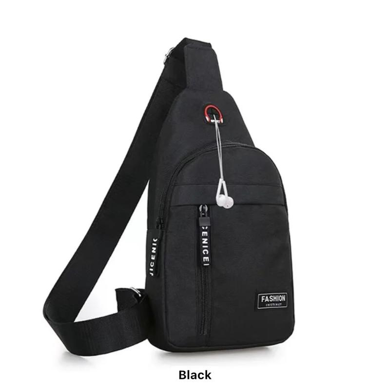 Mens Crossbody Sling Bag Chest Shoulder Fanny Pack Backpack Sport Shoulder Bag Chest Pack