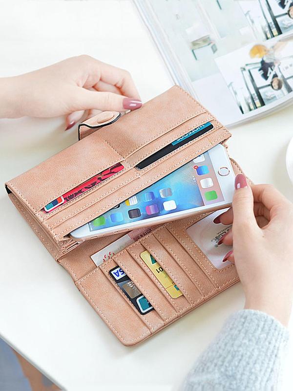 Women's Elegant Long Wallet, Vintage Multi-Card Slot Coin Purse for Women, Large Capacity Casual Trendy Versatile High-quality Daily Wallet