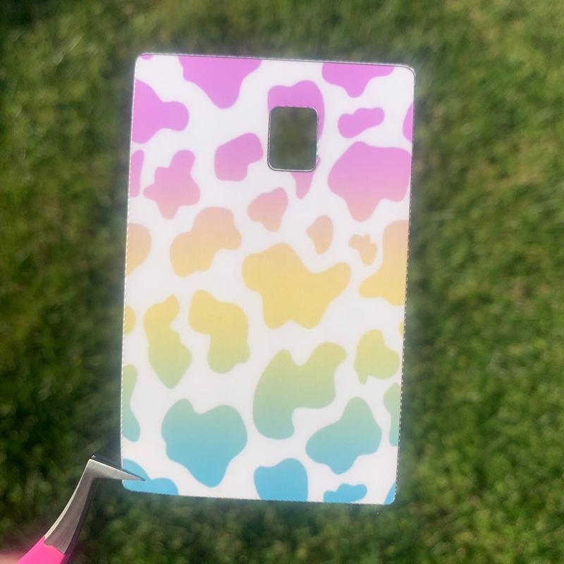 Cow Print credit card Skins