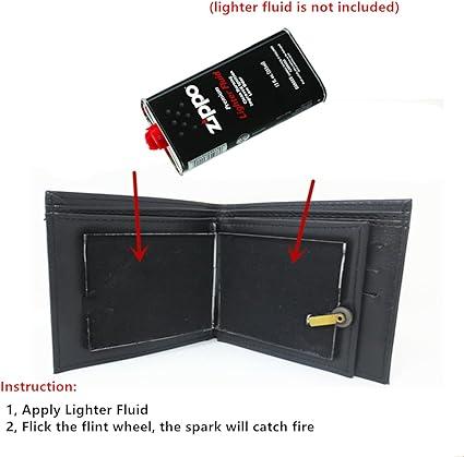 Magic Trick Fire Flaming Leather Wallet, Magic Show Wallet, Inconceivable Magician Stage Street Show Prop Novelty Wallet for Magician Magic Show Lovers