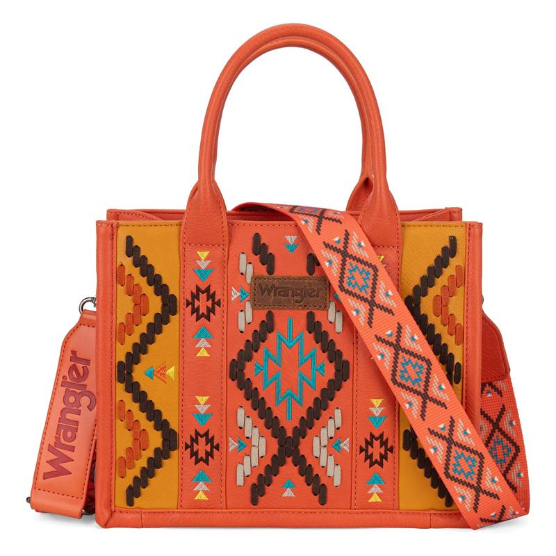 Wrangler Western Flair Tote bag for Women Crossbody Purses Aztec Satchel HandBags