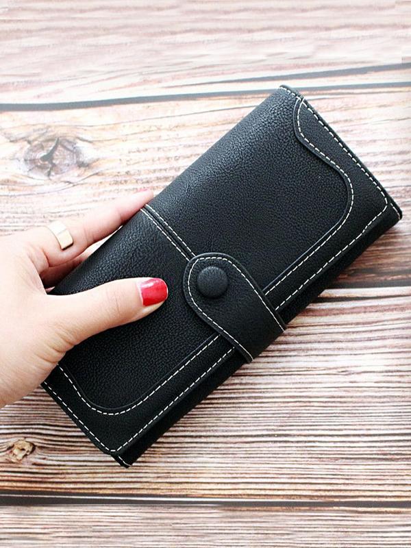 Women's Elegant Long Wallet, Vintage Multi-Card Slot Coin Purse for Women, Large Capacity Casual Trendy Versatile High-quality Daily Wallet