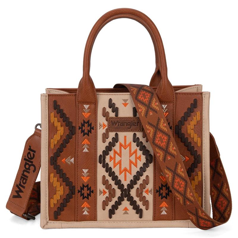 Wrangler Western Flair Tote bag for Women Crossbody Purses Aztec Satchel HandBags