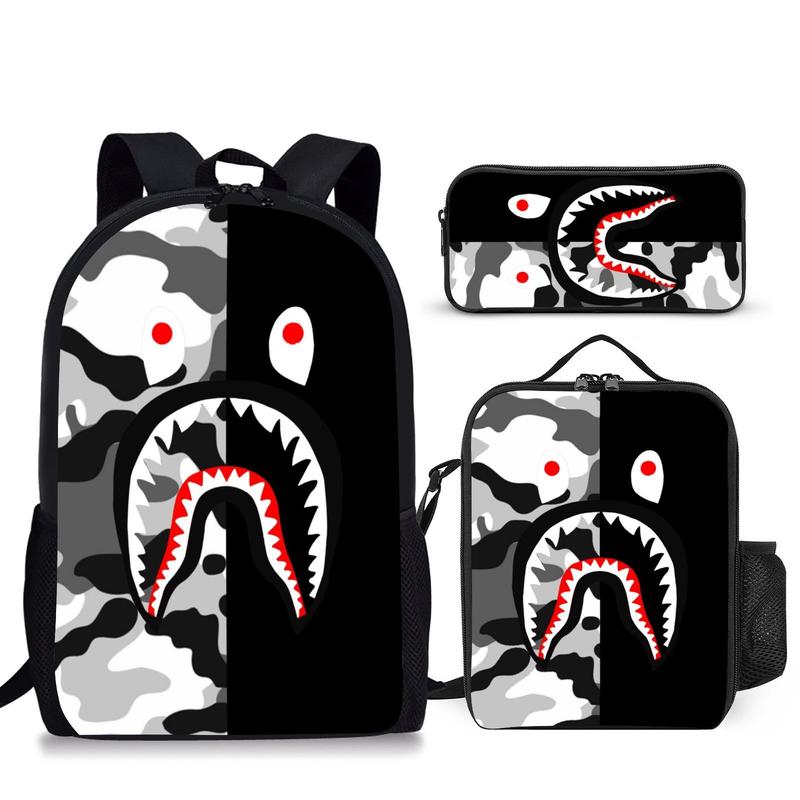 Ba--pe Anime Backpack Casual Daypack Cartoon Laptop Bag Lightweight Lovely Travel Gifts