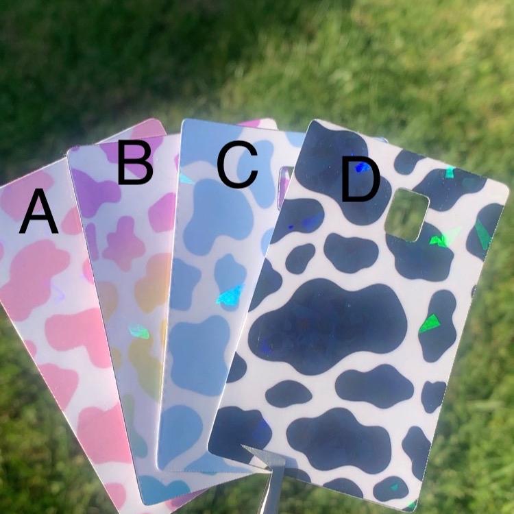 Cow Print credit card Skins