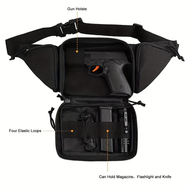 Hidden Buckle Waist Bag with Pistol Waist Bag, Waist Bag Holder with Cartridge Clip Pouch