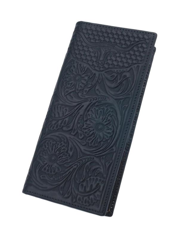 Men's Summer 2024 Boho Style Floral Embossed Long Wallet, Men Wallet Card Holder, Vintage Luxury Multi Card Slot  Everyday Purse  for Men, Casual Cute Mini Purses for Daily, Classic Wallet For Men