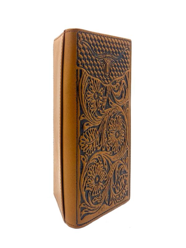 Men's Summer 2024 Boho Style Floral Embossed Long Wallet, Men Wallet Card Holder, Vintage Luxury Multi Card Slot  Everyday Purse  for Men, Casual Cute Mini Purses for Daily, Classic Wallet For Men