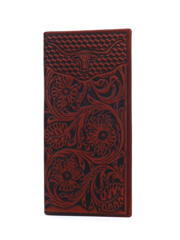 Men's Summer 2024 Boho Style Floral Embossed Long Wallet, Men Wallet Card Holder, Vintage Luxury Multi Card Slot  Everyday Purse  for Men, Casual Cute Mini Purses for Daily, Classic Wallet For Men