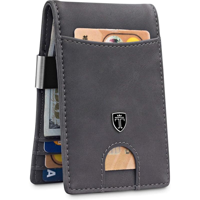 Money Clip Wallet RIO - Mens Wallets slim Front Pocket RFID Blocking Card Holder Minimalist Mini Bifold Gift Box