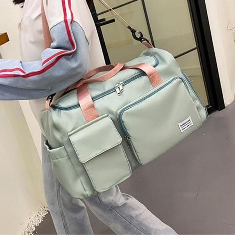 Womens Mens Classic Fashion Gym Bag Large Square Sports Duffel Bag Travel Bag Camping Bag