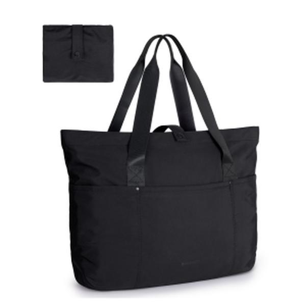 BAGSMART Tote Bag for Women, Foldable Tote Bag With Zipper Large Shoulder Bag Top Handle Handbag for Travel, Work