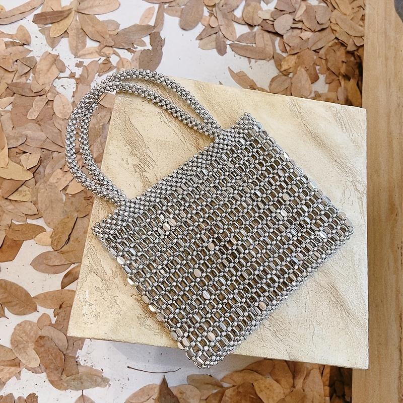 Vintage Bling Evening Bag - Dazzling Glittering Accents, Timeless Classic Luxury Design, Spacious Satchel Bag with Structured Shape - Ideal for Womens Evening Occasions, Perfect Dinner Party or Formal Event Accessory